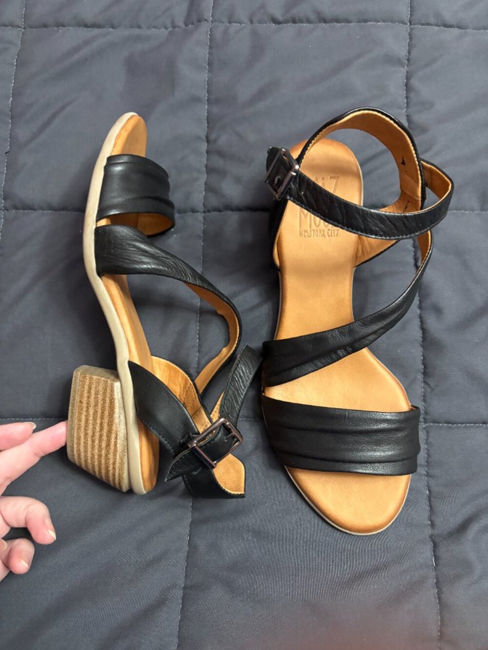 Miz Mooz Leather Heeled Sandals - Kailee  EU 38 (US 7.5-8) - NIB